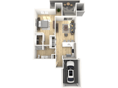 a2g Floor Plan at The Laurel Apartments, Chandler, AZ 85286